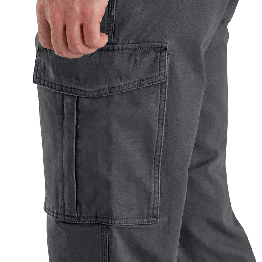 Locker sitzende, gerade geschnittene Rigby-Canvas-Cargo-Hose – Arbeitshose