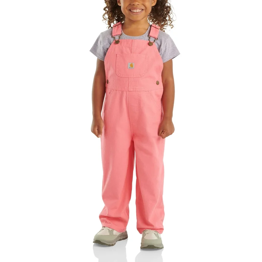 Locker sitzende Latzhose aus Canvas für Mädchen