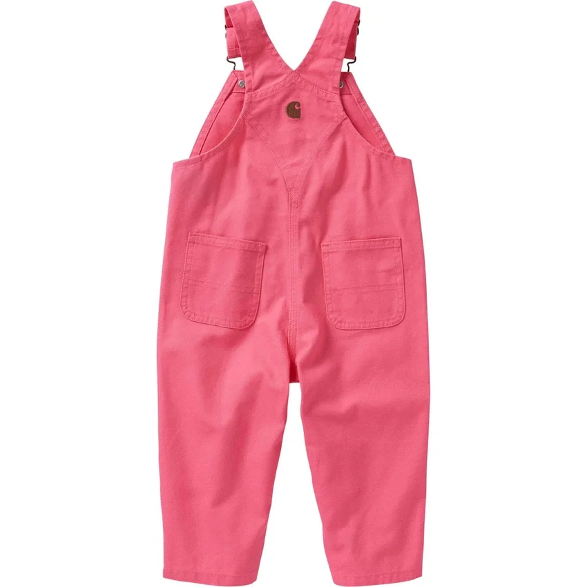 Locker sitzende Latzhose aus Canvas für Mädchen