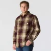Locker sitzendes, schweres Flanell-Langarmhemd mit Karomuster