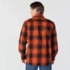 Locker sitzendes, schweres Flanell-Langarmhemd mit Karomuster