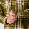 Locker sitzendes, schweres Flanell-Langarmhemd mit Karomuster