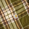 Locker sitzendes, schweres Flanell-Langarmhemd mit Karomuster