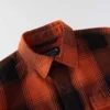 Locker sitzendes, schweres Flanell-Langarmhemd mit Karomuster
