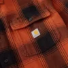 Locker sitzendes, schweres Flanell-Langarmhemd mit Karomuster