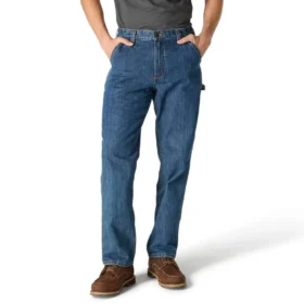 Lockere, gerade geschnittene Arbeitsjeans für Herren