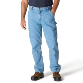 Lockere, gerade geschnittene Arbeitsjeans für Herren