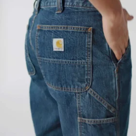 Lockere, gerade geschnittene Arbeitsjeans für Herren
