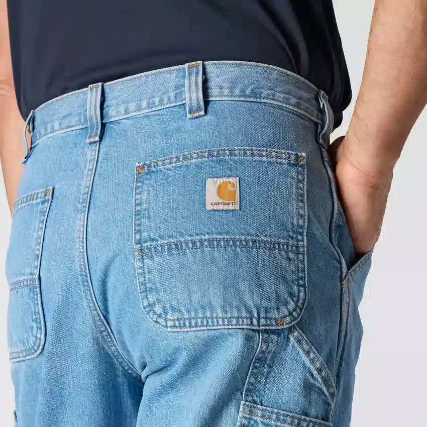 Lockere, gerade geschnittene Arbeitsjeans für Herren