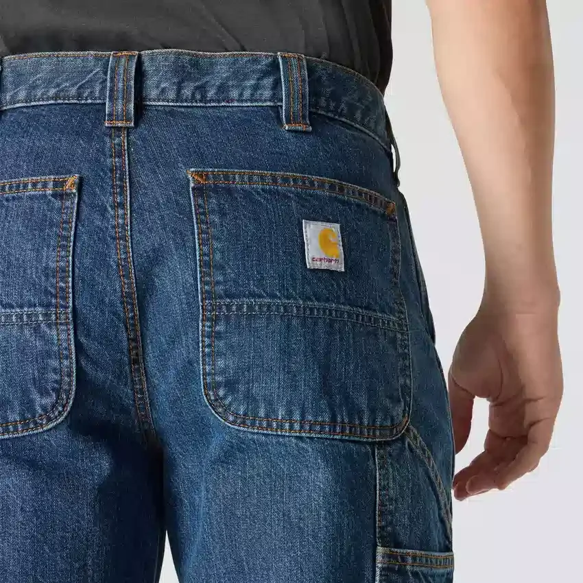 Lockere, gerade geschnittene Arbeitsjeans für Herren