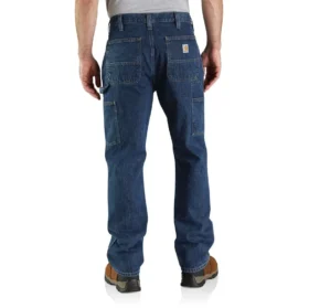 Lockere, gerade geschnittene Jeans mit doppelten Knieverstärkungen – Arbeitsjeans