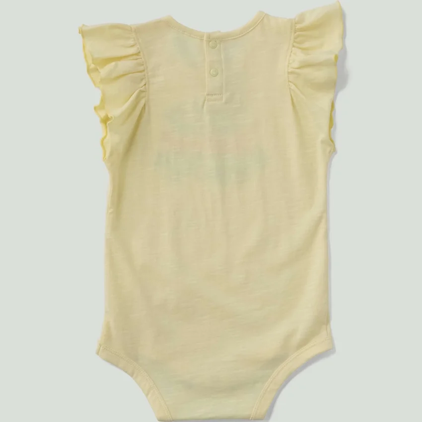 Mädli-Body mit kurzen Armlingen und Gemüsemotiv (Baby)