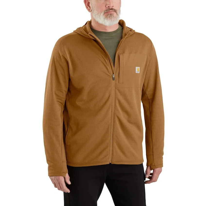 Men's Force Hoodie mit Reissverschluss, Fleecefutter und feuchtigkeitsableitender Funktion