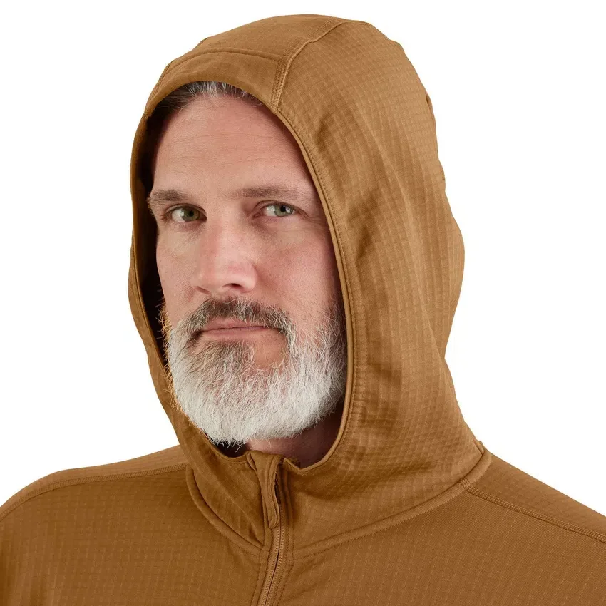 Men's Force Hoodie mit Reissverschluss, Fleecefutter und feuchtigkeitsableitender Funktion