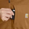 Men's Force Hoodie mit Reissverschluss, Fleecefutter und feuchtigkeitsableitender Funktion