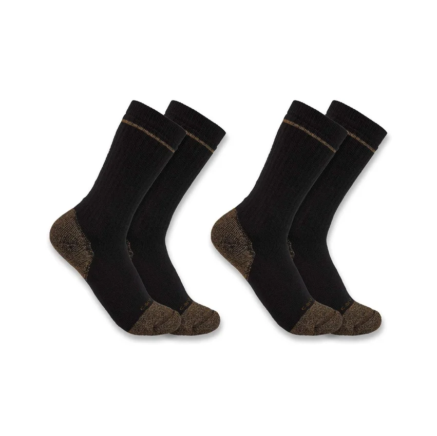 Mittelschwere Stiefelsocken aus Baumwollmischung mit Stahlkappe, 2er-Pack