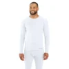 Mittelschweres Stretch-Baumwoll-Ripp-Sweatshirt mit Rundhalsausschnitt