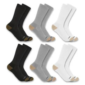 Mittelstarke Crew-Socken, 6er-Pack
