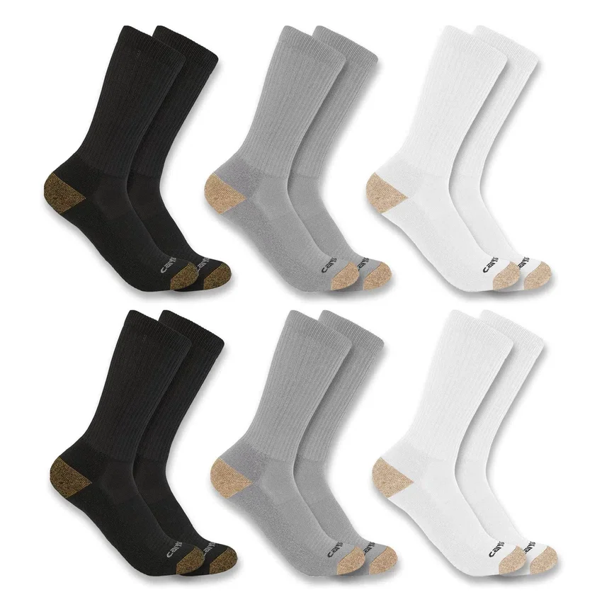 Mittelstarke Crew-Socken, 6er-Pack