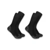 Mittelstarke Crew-Socken aus einer Synthetik-Woll-Mischung, 2er-Pack