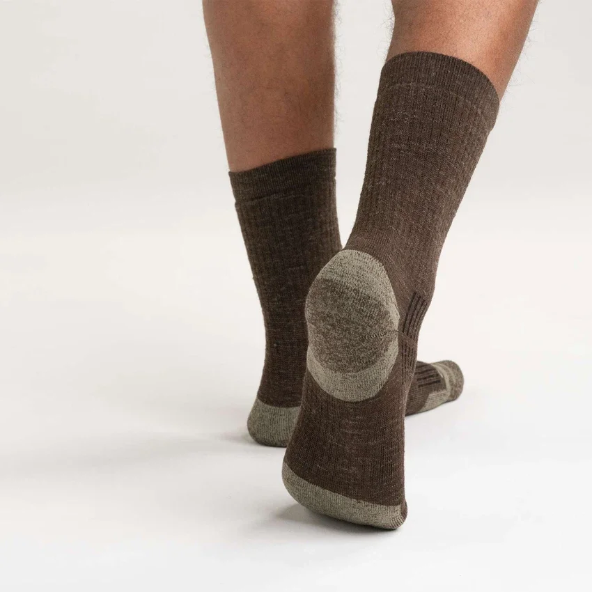 Mittelstarke Crew-Socken aus einer Synthetik-Woll-Mischung, 2er-Pack