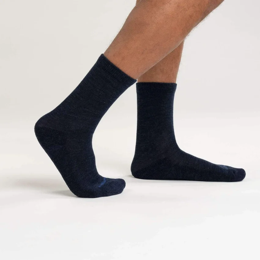 Mittelstarke Mountain-Crew-Socken aus einer Synthetik-Woll-Mischung, 2er-Pack
