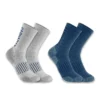 Mittelstarkes Logo-Crew-Socken-2er-Pack aus Synthetik-Woll-Mischung