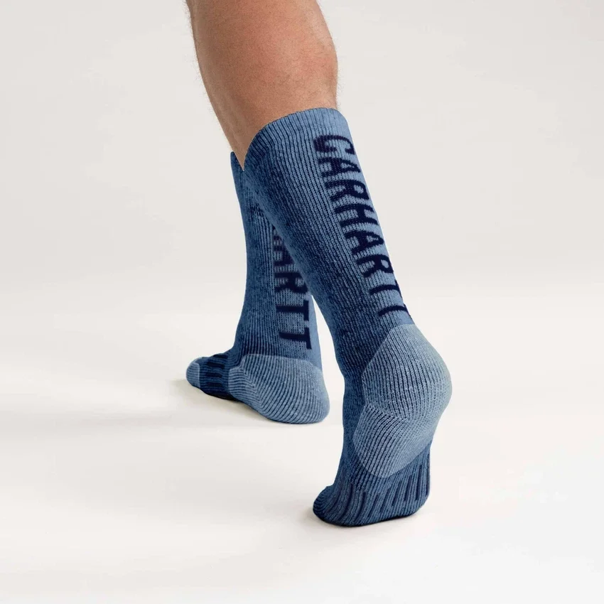 Mittelstarkes Logo-Crew-Socken-2er-Pack aus Synthetik-Woll-Mischung