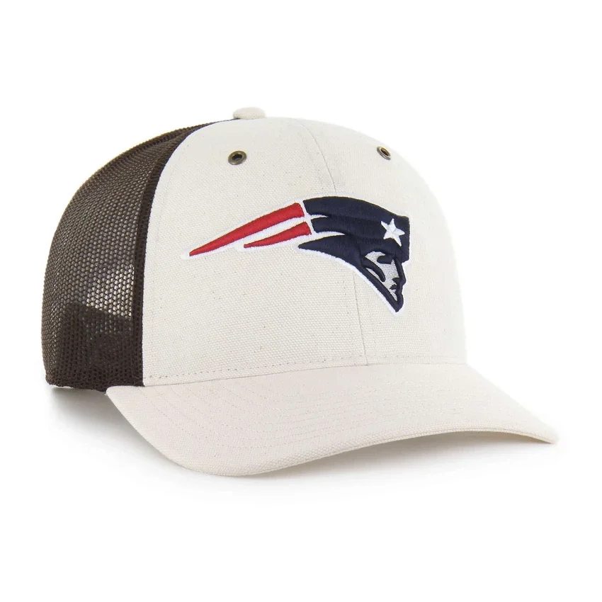 New England Patriots '47 Ungefärbte Trucker-Kappe, lockere Passform
