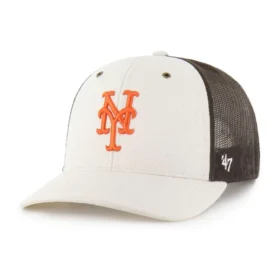 New York Mets '47 Ungefärbte Trucker-Kappe