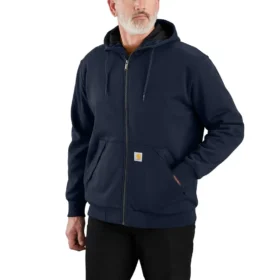Paxton Herren-Hoodie mit durchgehendem Reissverschluss, wasserabweisend und mit Thermofutter – carhartt Rain Defender Hoodies