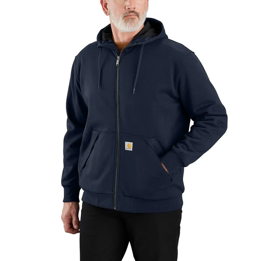 Paxton Herren-Hoodie mit durchgehendem Reissverschluss, wasserabweisend und mit Thermofutter – carhartt Rain Defender Hoodies