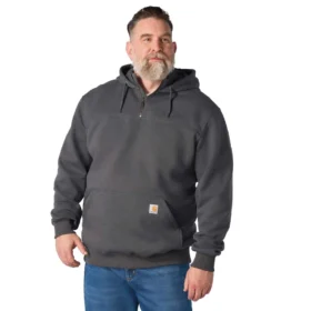 Paxton Herren-Hoodie mit Viertelreissverschluss, wasserabweisend, schweres Gewebe – carhartt Rain Defender Hoodies