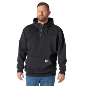 Paxton Herren-Hoodie mit Viertelreissverschluss, wasserabweisend, schweres Gewebe – carhartt Rain Defender Hoodies