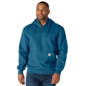 Paxton Herren-Hoodie mit Viertelreissverschluss, wasserabweisend, schweres Gewebe – carhartt Rain Defender Hoodies
