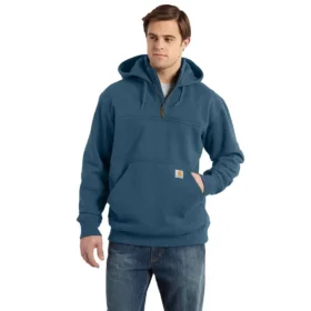 Paxton Herren-Hoodie mit Viertelreissverschluss, wasserabweisend, schweres Gewebe – carhartt Rain Defender Hoodies
