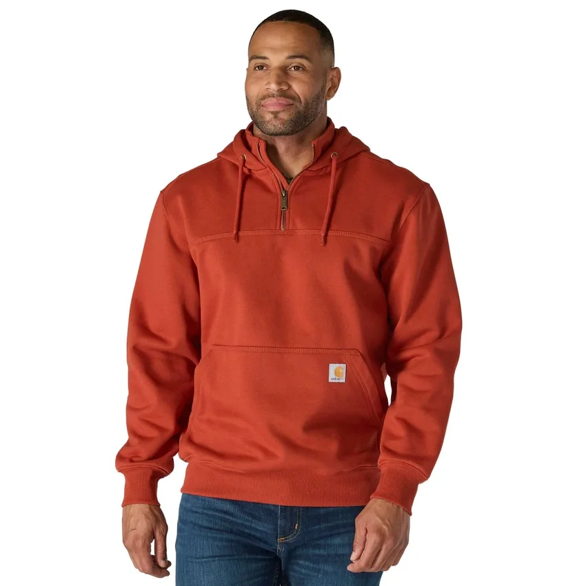 Paxton Herren-Hoodie mit Viertelreissverschluss, wasserabweisend, schweres Gewebe – carhartt Rain Defender Hoodies