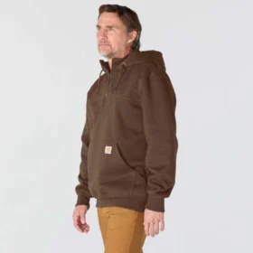 Paxton Herren-Hoodie mit Viertelreissverschluss, wasserabweisend, schweres Gewebe – carhartt Rain Defender Hoodies
