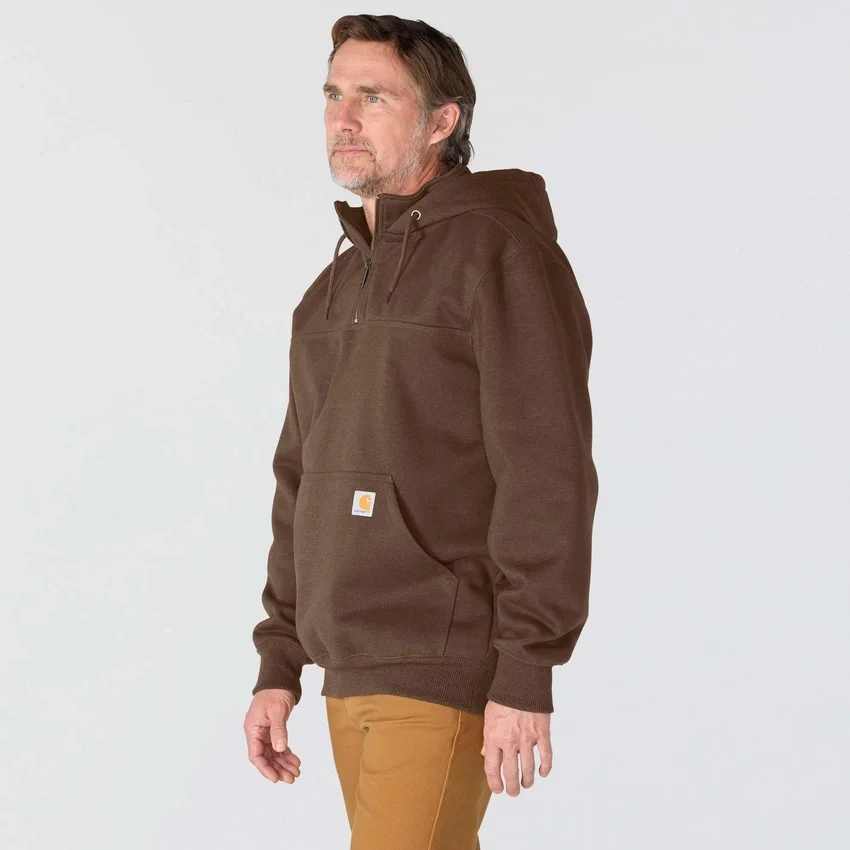 Paxton Herren-Hoodie mit Viertelreissverschluss, wasserabweisend, schweres Gewebe – carhartt Rain Defender Hoodies