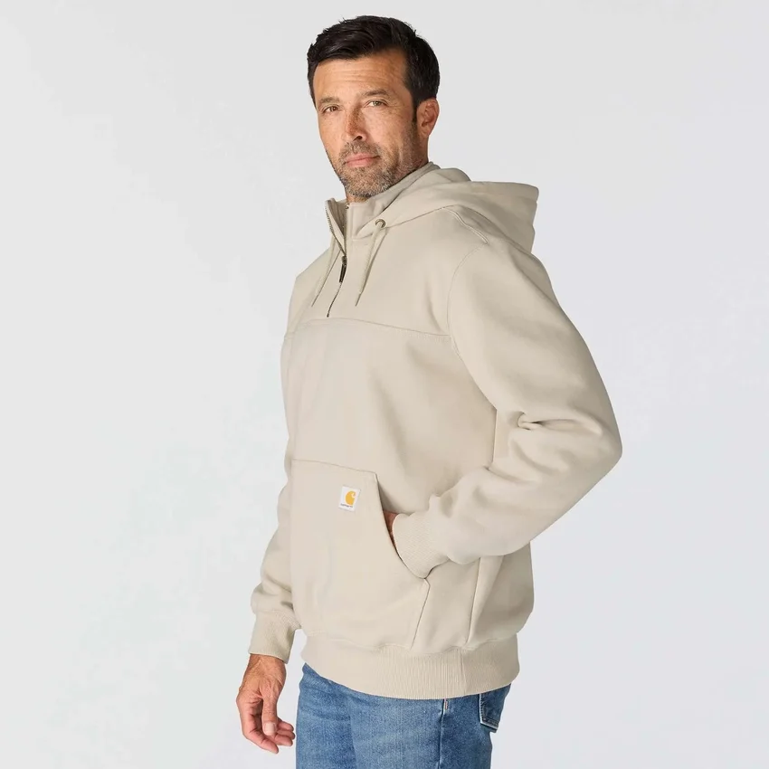 Paxton Herren-Hoodie mit Viertelreissverschluss, wasserabweisend, schweres Gewebe – carhartt Rain Defender Hoodies