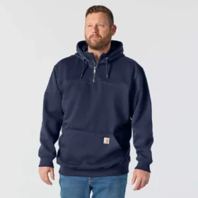 Paxton Herren-Hoodie mit Viertelreissverschluss, wasserabweisend, schweres Gewebe – carhartt Rain Defender Hoodies