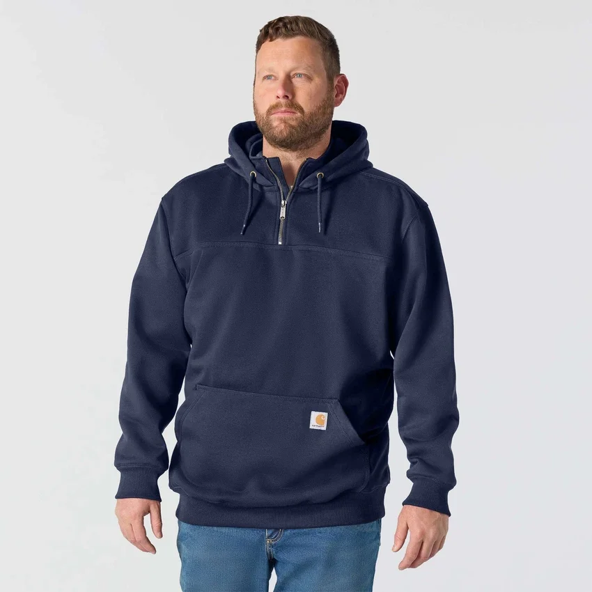Paxton Herren-Hoodie mit Viertelreissverschluss, wasserabweisend, schweres Gewebe – carhartt Rain Defender Hoodies
