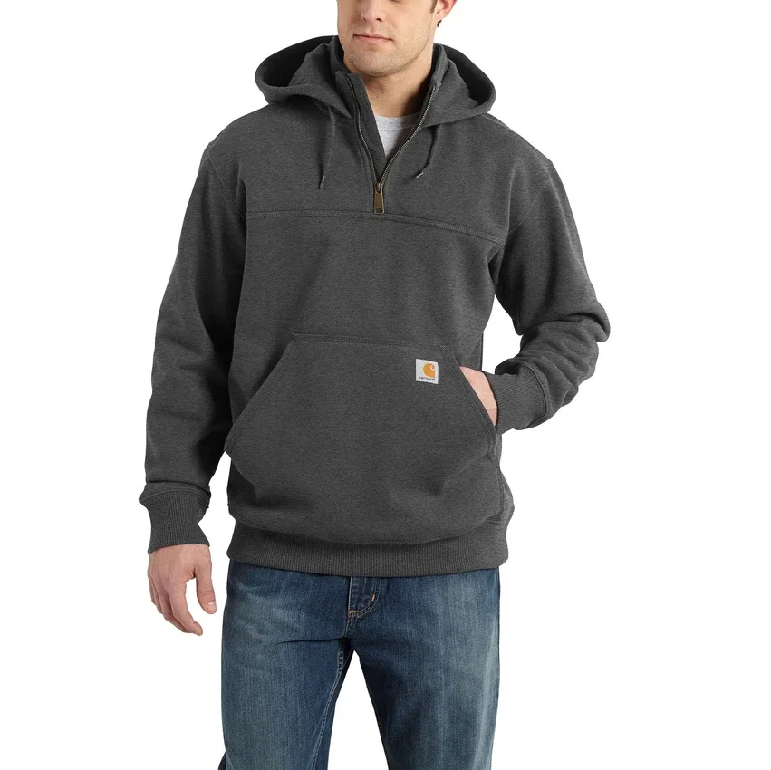 Paxton Herren-Hoodie mit Viertelreissverschluss, wasserabweisend, schweres Gewebe – carhartt Rain Defender Hoodies