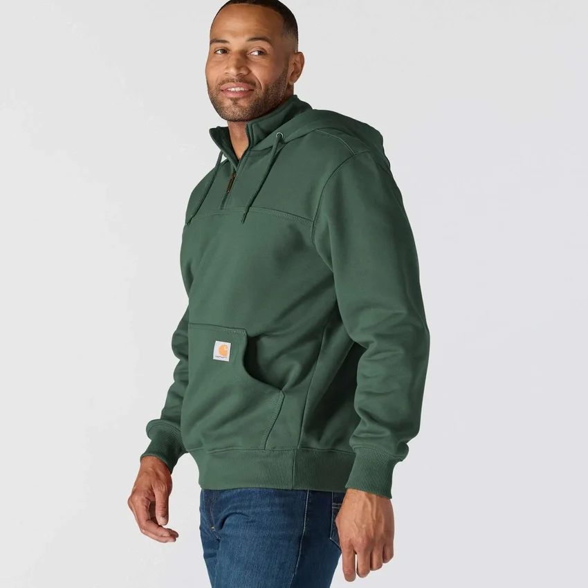 Paxton Herren-Hoodie mit Viertelreissverschluss, wasserabweisend, schweres Gewebe – carhartt Rain Defender Hoodies