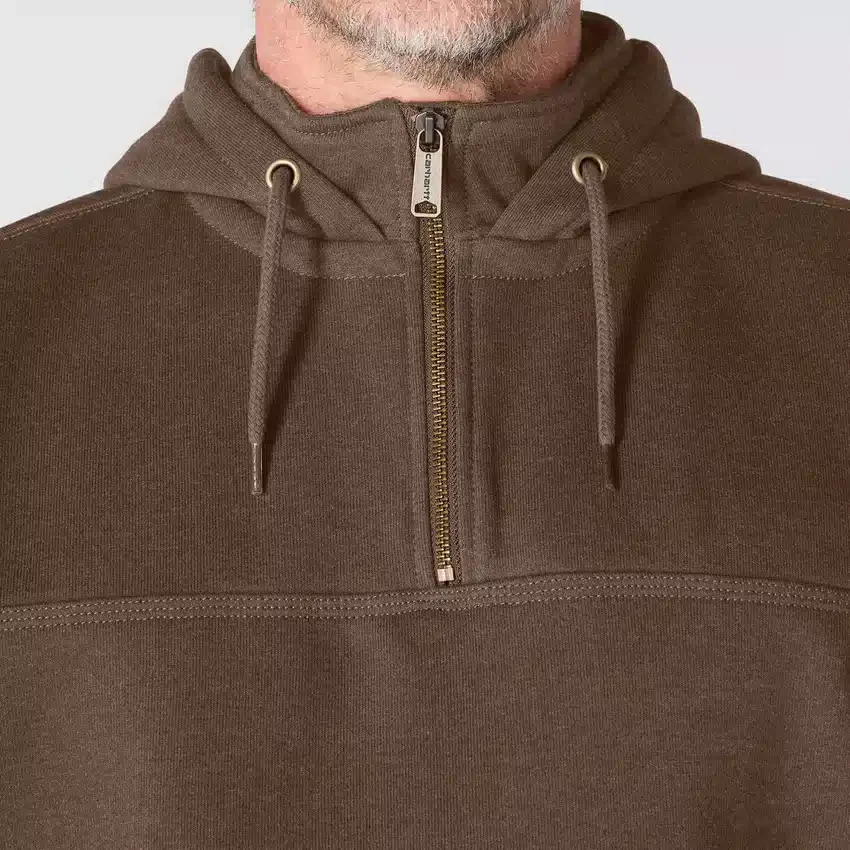 Paxton Herren-Hoodie mit Viertelreissverschluss, wasserabweisend, schweres Gewebe – carhartt Rain Defender Hoodies