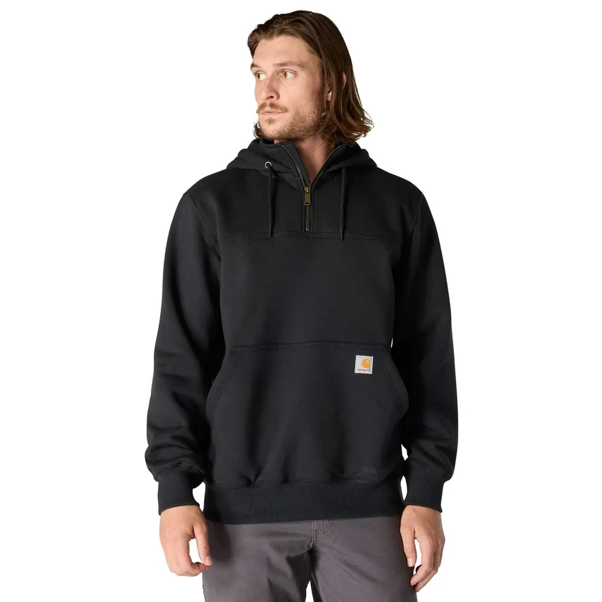 Paxton Herren-Hoodie mit Viertelreissverschluss, wasserabweisend, schweres Gewebe – carhartt Rain Defender Hoodies