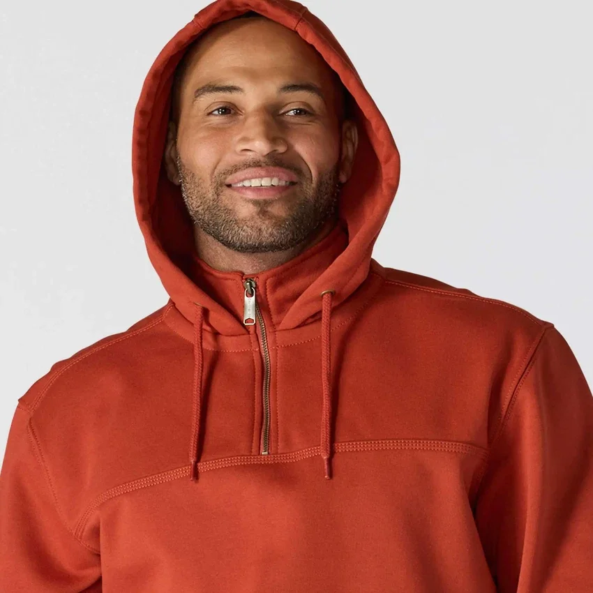 Paxton Herren-Hoodie mit Viertelreissverschluss, wasserabweisend, schweres Gewebe – carhartt Rain Defender Hoodies