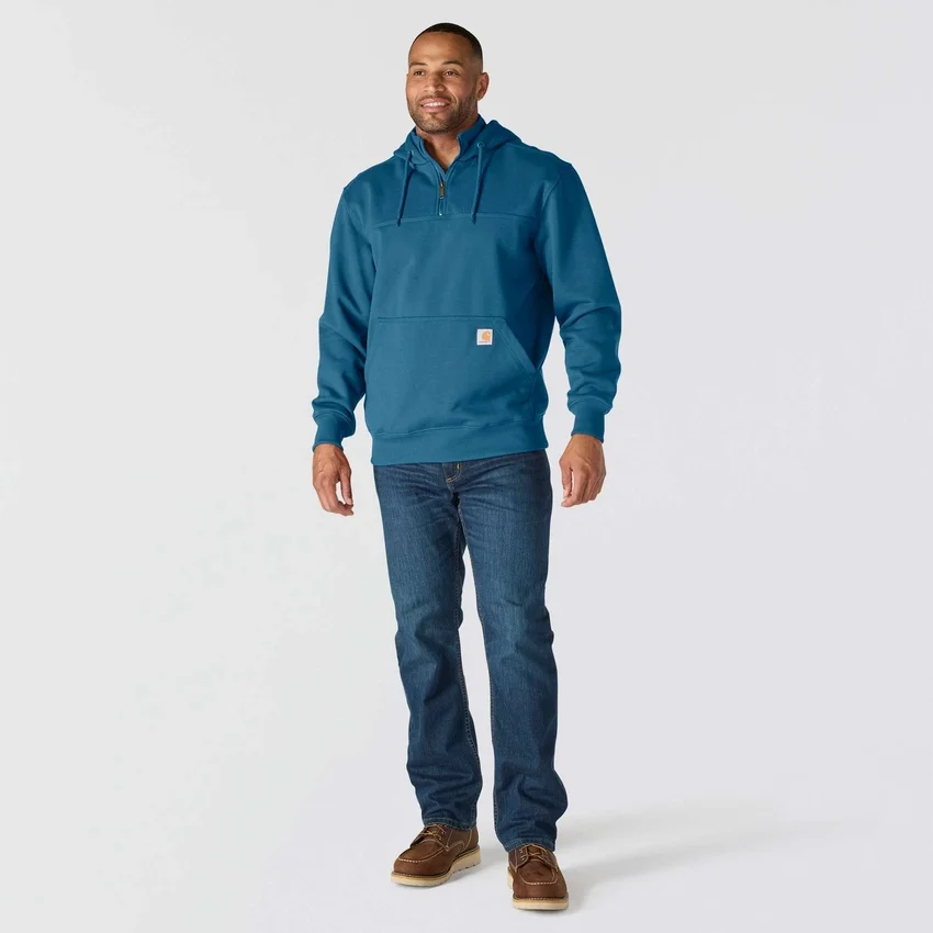 Paxton Herren-Hoodie mit Viertelreissverschluss, wasserabweisend, schweres Gewebe – carhartt Rain Defender Hoodies