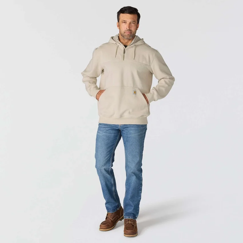 Paxton Herren-Hoodie mit Viertelreissverschluss, wasserabweisend, schweres Gewebe – carhartt Rain Defender Hoodies