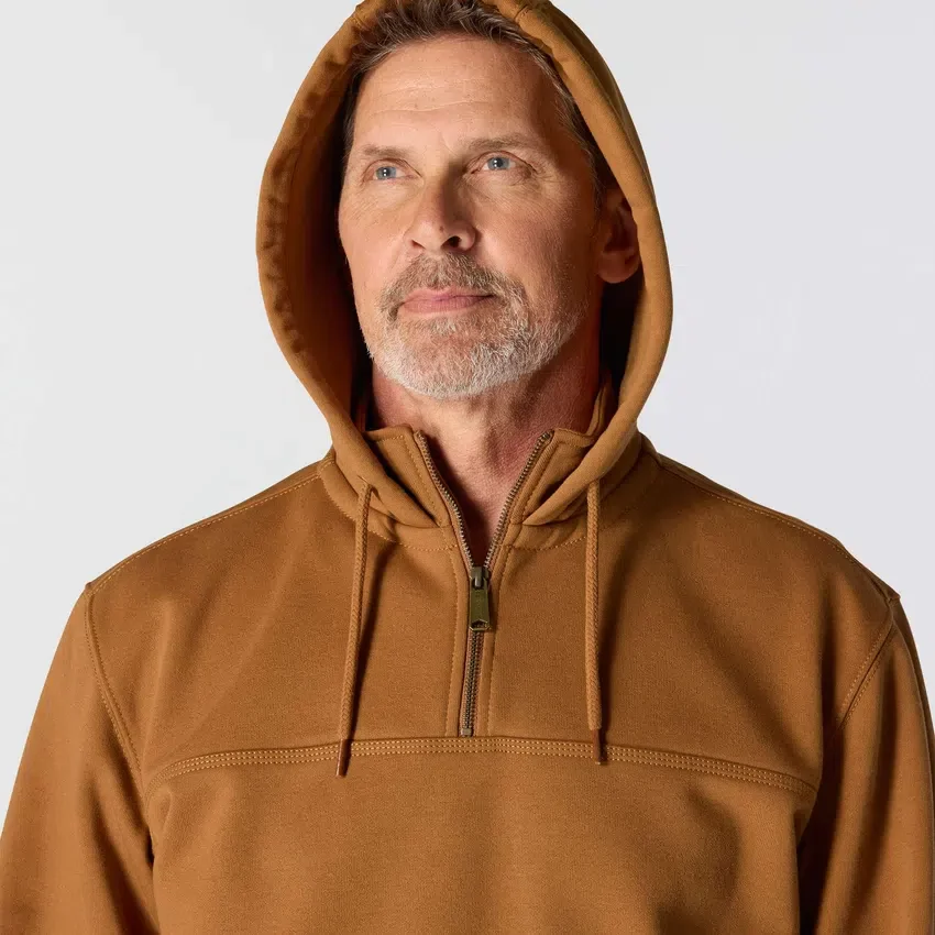 Paxton Herren-Hoodie mit Viertelreissverschluss, wasserabweisend, schweres Gewebe – carhartt Rain Defender Hoodies